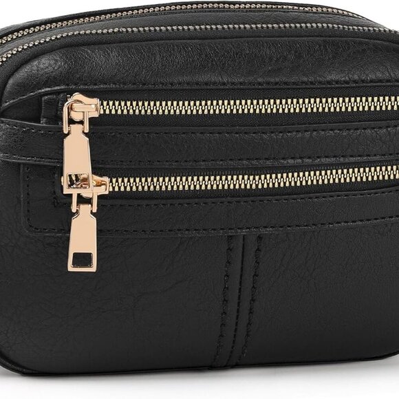 Crossbody Bags for Women, 6-Pockets Purses for Women, Vegan Leather Handbags Sho - Picture 7 of 7